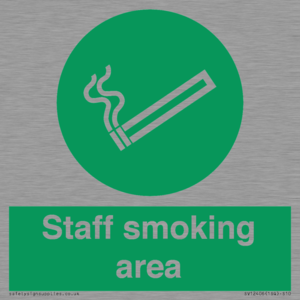 Staff smoking area